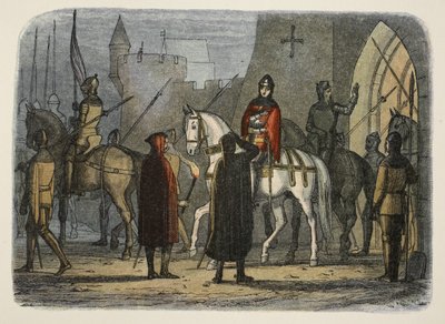 Henry V marscherar ut mot Lollards, från A Chronicle of England BC 55 till AD 1485, pub. London, 1863 av James William Edmund Doyle