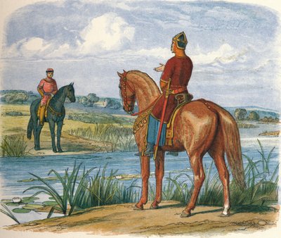 Henry och Stephen konfererade över Themsen, 1153 1864 av James William Edmund Doyle