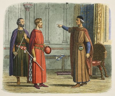 Kung Edward I hotar Lord Marshal av James William Edmund Doyle