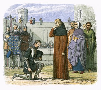 Möte mellan Richard II och Henry Bollinbroke där Henry kräver tronen av James William Edmund Doyle