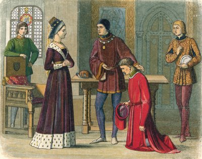 Earlen av Warwick underkastar sig drottning Margareta, 1470 1864 av James William Edmund Doyle