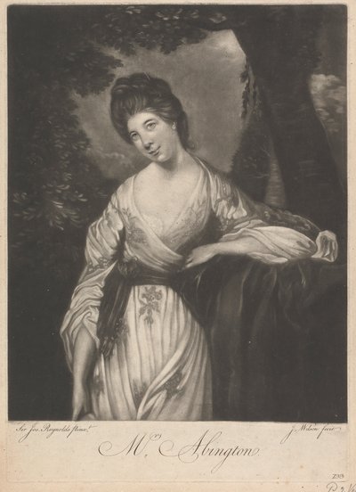 Mrs Frances Abington (född Barton) av James Wilson