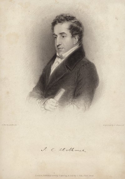 John Hobhouse, 1:a baron Broughton, engelsk politiker och memoarist. av James, the Elder Hopwood