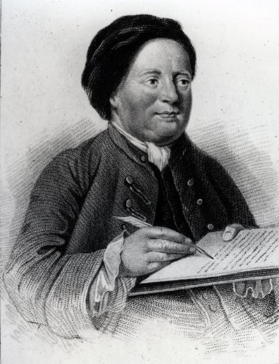 Samuel Richardson (1689-1761) av James, the Elder Hopwood
