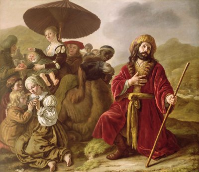 Jakob söker Esaus förlåtelse av Jan (1620 76) Victors