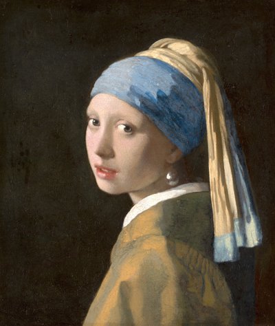 Girl with a Pearl Earring, c.1665-6 (olja på duk) av Johannes Vermeer