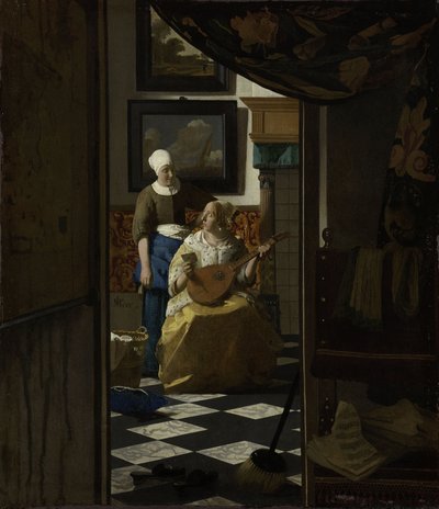 Kärleksbrevet, ca 1669-70 (olja på duk) av Johannes Vermeer