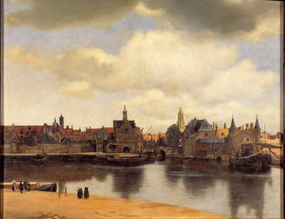 Utsikt över staden Delft av Jan (1632 75) Vermeer
