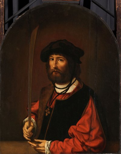 Porträtt av Ruben Parduyn av Jan (c.1472-c.1533) (after) Gossaert