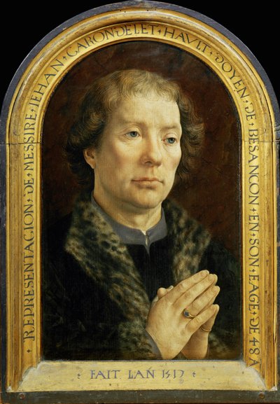 Carondelet Diptych: Jean Carondelet ... av Jan (c.1472 c.1533) Gossaert