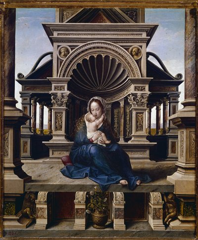 Jungfrun av Louvain (olja på panel, ca 1520) av Jan (c.1472 c.1533) Gossaert