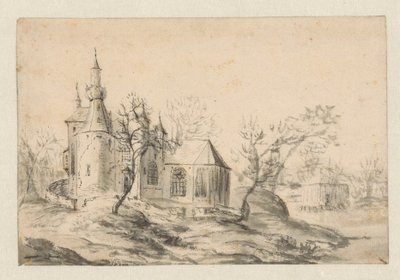 Kyrka på en kulle av Jan Abrahamsz. Beerstraten