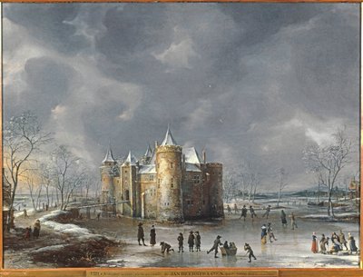 Slottet i Muiden på vintern av Jan Abrahamsz. Beerstraten