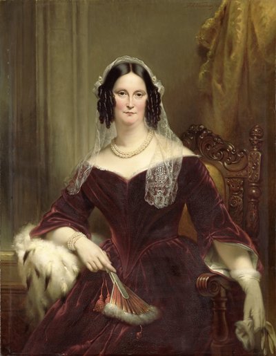 Dieuwke Fontein (1800-79), andra hustru (gift 1834) eller Adriaan van der Hoop av Jan Adam Kruseman