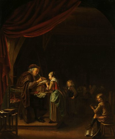 Skolmästaren av Jan Adriaensz. van Staveren (copy after)