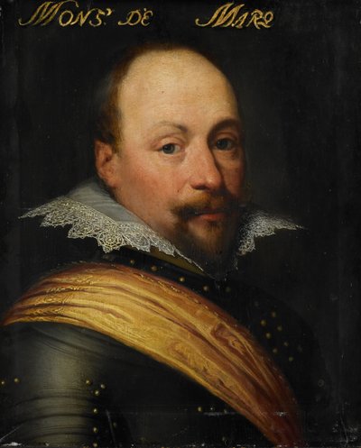 Porträtt av Daniel de Hertaing, ca 1612-1633 (olja på pannå) av Jan Anthonisz. van Ravesteyn