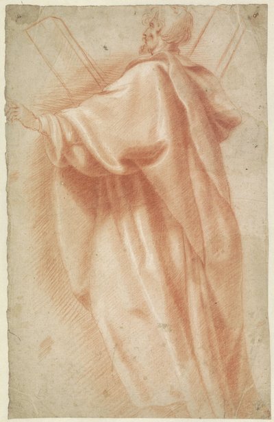 Stående Saint Andrew, fullängd, till vänster av Jan Anton Garemyn