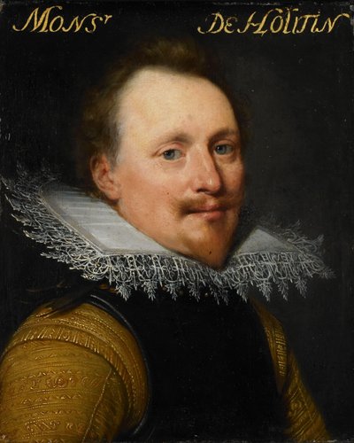 Porträtt av Willem de Soete de Laeke, Herre av Hautain av Jan Antonisz van Ravesteyn (workshop of)