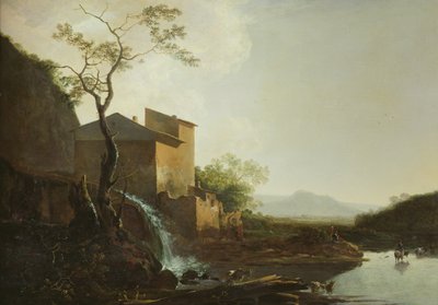 Landskap med vattenkvarn av Jan Asselyn