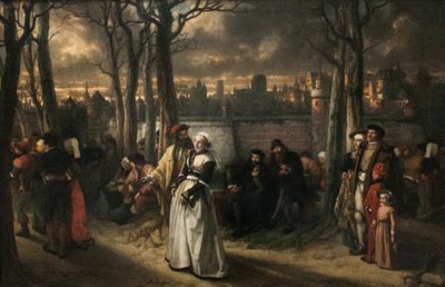En promenad utanför murarna av Jan August Hendrik Leys