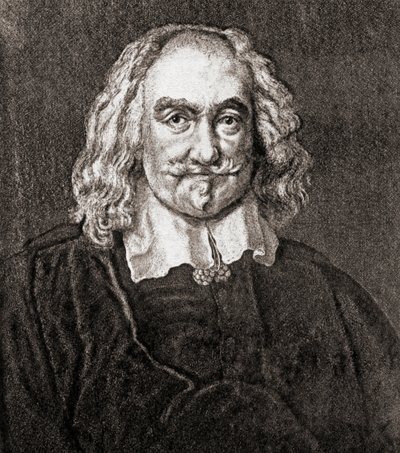 Thomas Hobbes från Malmesbury (gravyr) av Jan Baptist (after) Jaspers