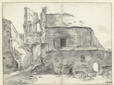 Hus nära en ruin av Jan Baptist Weenix