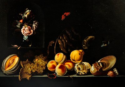 Ett stilleben av druvor av Jan Baptist van Fornenburgh