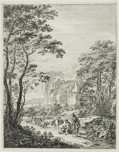 Ox-kärran, från Upright Italian Landscapes av Jan Both