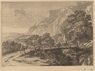 Träbron vid Sulmona nära Tivoli av Jan Both