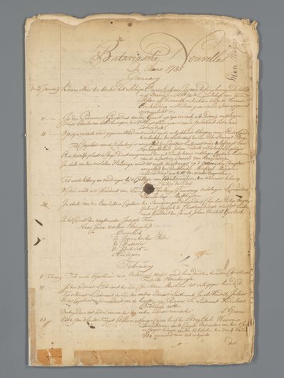 Bataviaasche nyheter 1785 av Jan Brandes