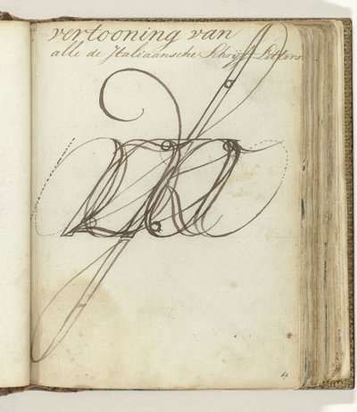Italienska skriva brev av Jan Brandes