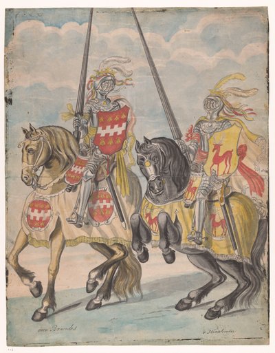 Riddare med Brandes och Hirschmans familjevapen av Jan Brandes
