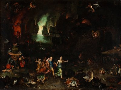Aeneas och Sibylla i underjorden. av Jan Brueghel the Elder