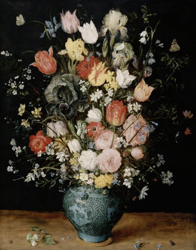 Blommor i blå vas, ca 1608. av Jan Brueghel the Elder