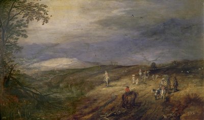 Skogsbilväg av Jan Brueghel the Elder