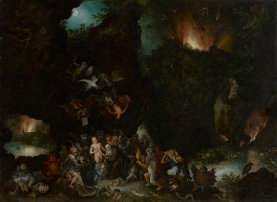 Sankt Antonius frestelse av Jan Brueghel the Elder