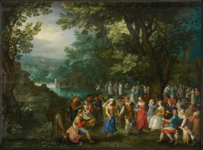 Bröllopsdans, 1596. av Jan Brueghel the Elder