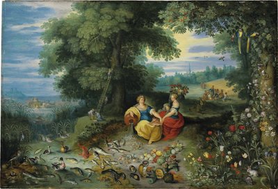 En allegori om vatten och jord av Jan Brueghel the Younger