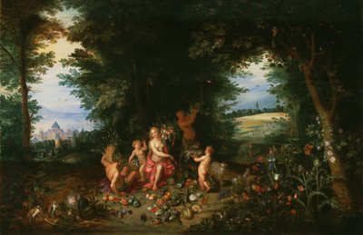 Landskap med Ceres (Allegori över jorden) av Jan Brueghel the Younger