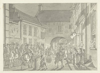 L.P. fördes från spegeln till fängelseporten, 1795 av Jan Bulthuis