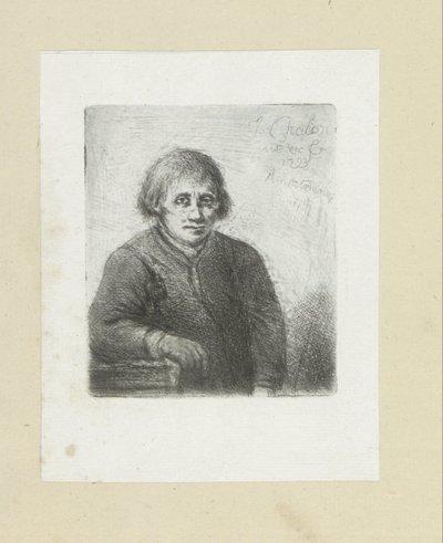 Ung man lutad på ett bord The Compleat Work of Etchings av John Chalon / Oeuvre Complette des Eaux Fortes av Jean Chalon (serietitel) av Jan Chalon