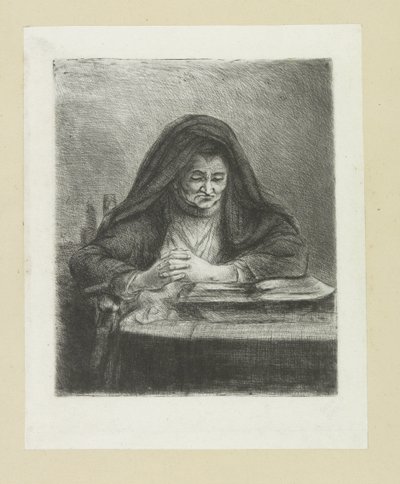 Lezende kvinna The Compleat Work of Etchings av John Chalon / Oeuvre Complette des Eaux Fortes av Jean Chalon (serietitel) av Jan Chalon