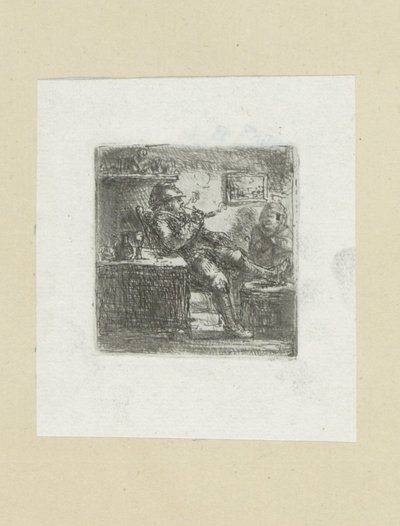 Man sätter pijp The Compleat Work of Etchings av John Chalon / Oeuvre Complette des Eaux Fortes av Jean Chalon (serietitel) av Jan Chalon
