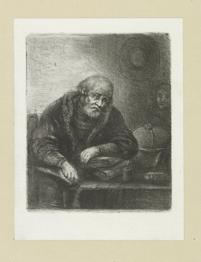 En gammal man på sitt kontor The Compleat Work of Etchings av John Chalon / Oeuvre Complette des Eaux Fortes av Jean Chalon (serietitel) av Jan Chalon