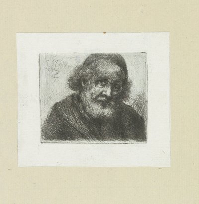 Oude man sätter baard The Compleat Work of Etchings av John Chalon / Oeuvre Complette des Eaux Fortes av Jean Chalon (serietitel) av Jan Chalon