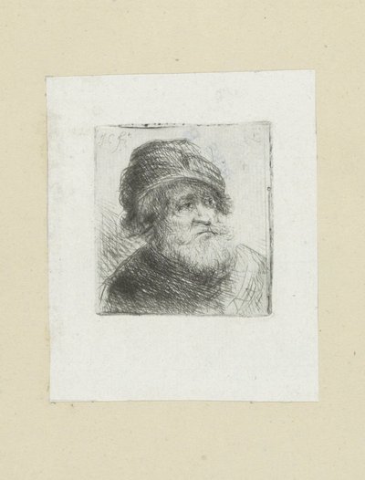 Oude man sätter på tulband The Compleat Work of Etchings av John Chalon / Oeuvre Complette des Eaux Fortes av Jean Chalon (serietitel) av Jan Chalon