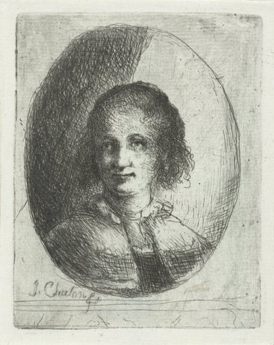 Porträtt av Christina Chalon av Jan Chalon