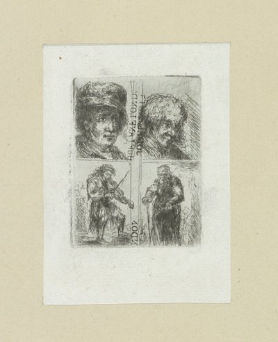 Vier mannen The Compleat Work of Etchings av John Chalon / Oeuvre Complette des Eaux Fortes av Jean Chalon (serietitel) av Jan Chalon