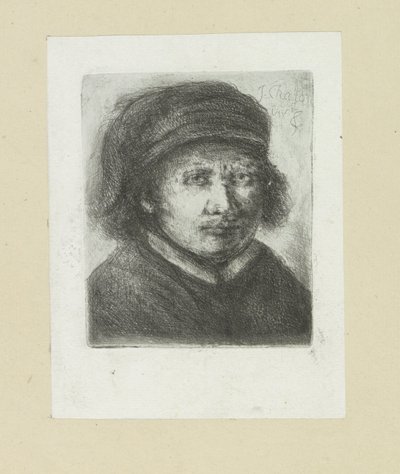 Volwassen man, till rätt The Compleat Work of Etchings av John Chalon / Oeuvre Complette des Eaux Fortes av Jean Chalon (serietitel) av Jan Chalon