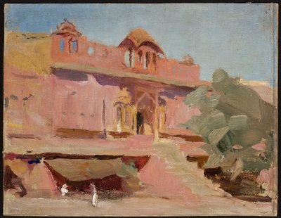 Jaipur - byggnader. Från en resa till Indien av Jan Ciągliński